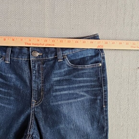 Nine West Jeans Women's Size 14 Blue Classic Rise Bootcut Stone - Picture 16 of 16